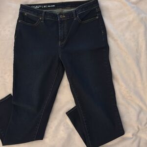 Talbots Women's Slim Ankle Jeans - Dark Blue